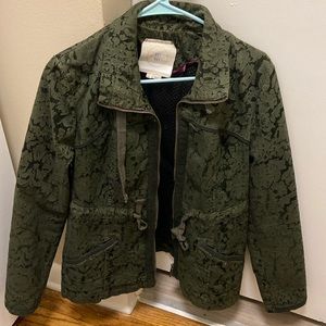Hei Hei Anthropologie Burnett Anorak Olive Green Utility Jacket size Medium